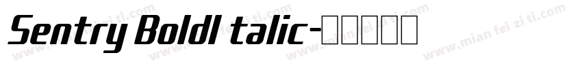 Sentry BoldI talic字体转换